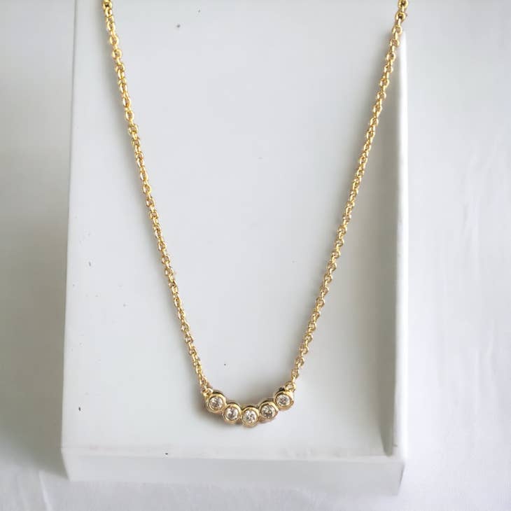 Luna Arc Necklace - Gold