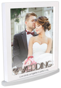 Our Wedding Modern Statement Wedding Photo Frame 8x10