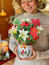 Load image into Gallery viewer, Winter Joy with Cardinal - Pop up Flower Bouquet
