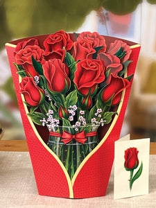 Red Roses - Pop Up Flower Bouquet