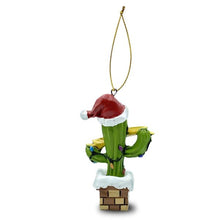 Load image into Gallery viewer, Arizona – Santa Hat Cactus – “Merry Christmas” – Resin Ornament 
