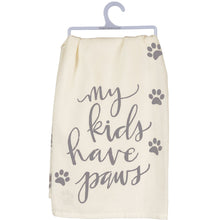 Load image into Gallery viewer, My Kids Have Paws Pawprint - Dish Towel
