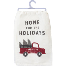 Load image into Gallery viewer, Rustic Home For The Holidays - Dish Towel
