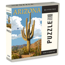 Load image into Gallery viewer, Arizona Saguaro Cactus &amp; Roadrunner - 1000 Piece Puzzle
