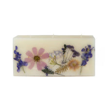 Load image into Gallery viewer, Rosy Rings - Roman Lavender Brick Botanical Candle &amp; Plate Set

