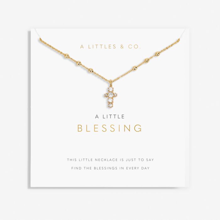 A Little 'Blessing' Necklace In Gold-Tone Plating