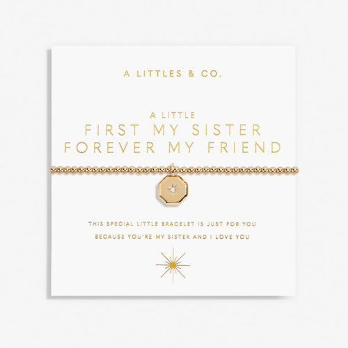 A Little 'First My Sister Forever My Friend' Bracelet