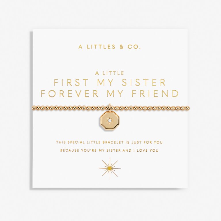 A Little 'First My Sister Forever My Friend' Bracelet