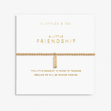 Load image into Gallery viewer, A Little &#39;Friendship&#39; Bracelet - Gold Tone Platting
