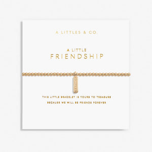 A Little 'Friendship' Bracelet - Gold Tone Platting