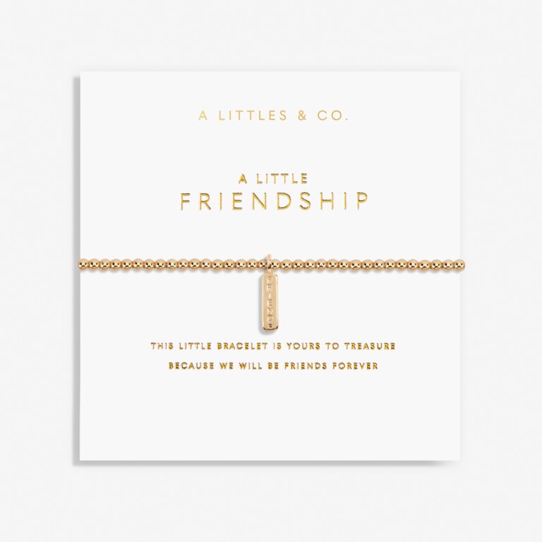 A Little 'Friendship' Bracelet - Gold Tone Platting