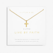 Load image into Gallery viewer, A Little &#39;Live By Faith&#39; Necklace - Gold Tone Plating
