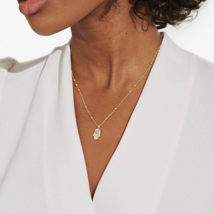 A Little 'Protection' Necklace In Gold-Tone Plating