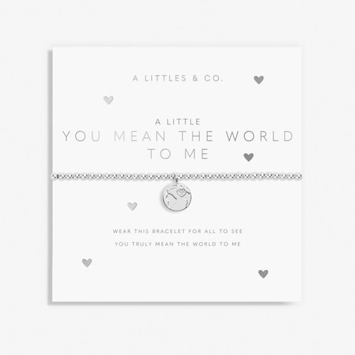 A Little 'You Mean The World To Me' Bracelet - Silver Plated