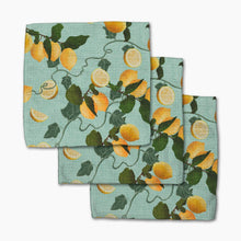 Load image into Gallery viewer, Amalfi Lemon Dishcloth Set of 3 by Geometry
