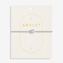 Load image into Gallery viewer, Anklet - Linked Circles Anklet In Silver Plating
