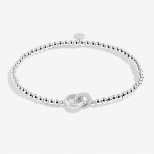 Load image into Gallery viewer, Anklet - Linked Circles Anklet In Silver Plating
