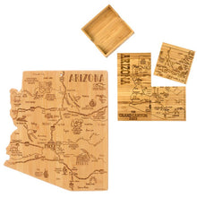 Load image into Gallery viewer, Arizona Charcuterie Board &amp; Coaster Gift Set
