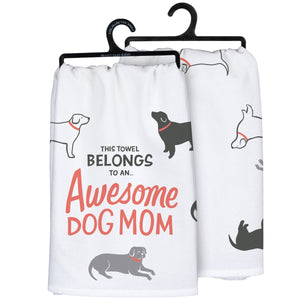 Awesome Dog Mom - Dish Towel