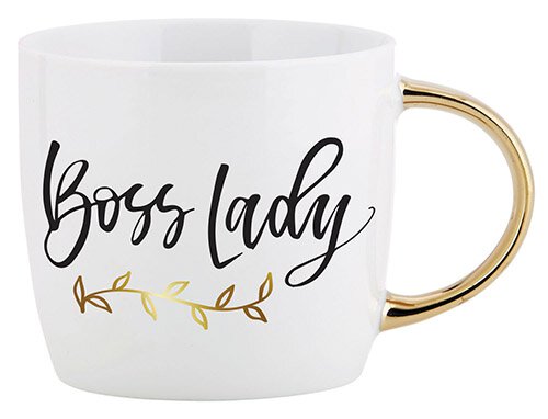 Gold Handle Mug - Boss Lady