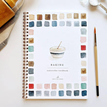 Load image into Gallery viewer, Baking Watercolor Workbook and Watercolor Paint Set
