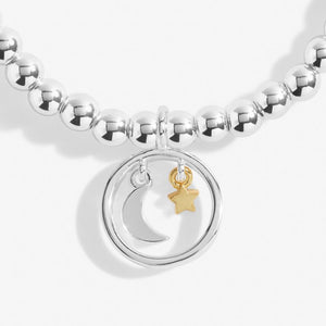 Beautifully Boxed A Little 'Shoot For The Moon Land Amongst The Stars' Bracelet & Gold-Tone Plating