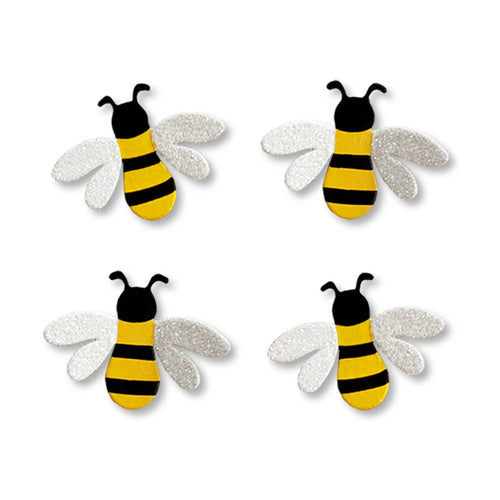 Bee Magnet Set of 4, Magnetic Decor