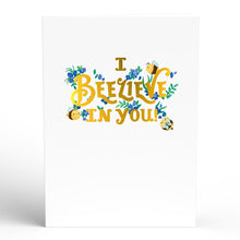 Load image into Gallery viewer, Beelieve Bee-Utiful Flower Patch Lovepop Card

