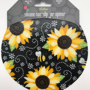 Beez Sunflower Silicone Jar Opener