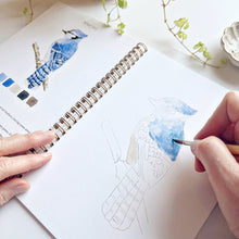 Load image into Gallery viewer, Birds Watercolor Workbook and Watercolor Paint Set
