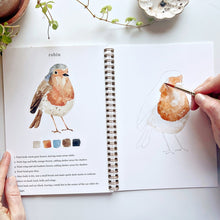 Load image into Gallery viewer, Birds Watercolor Workbook and Watercolor Paint Set
