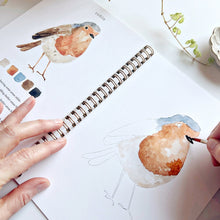 Load image into Gallery viewer, Birds Watercolor Workbook and Watercolor Paint Set
