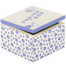 Load image into Gallery viewer, Blue Floral Prayer Box Hinged Box
