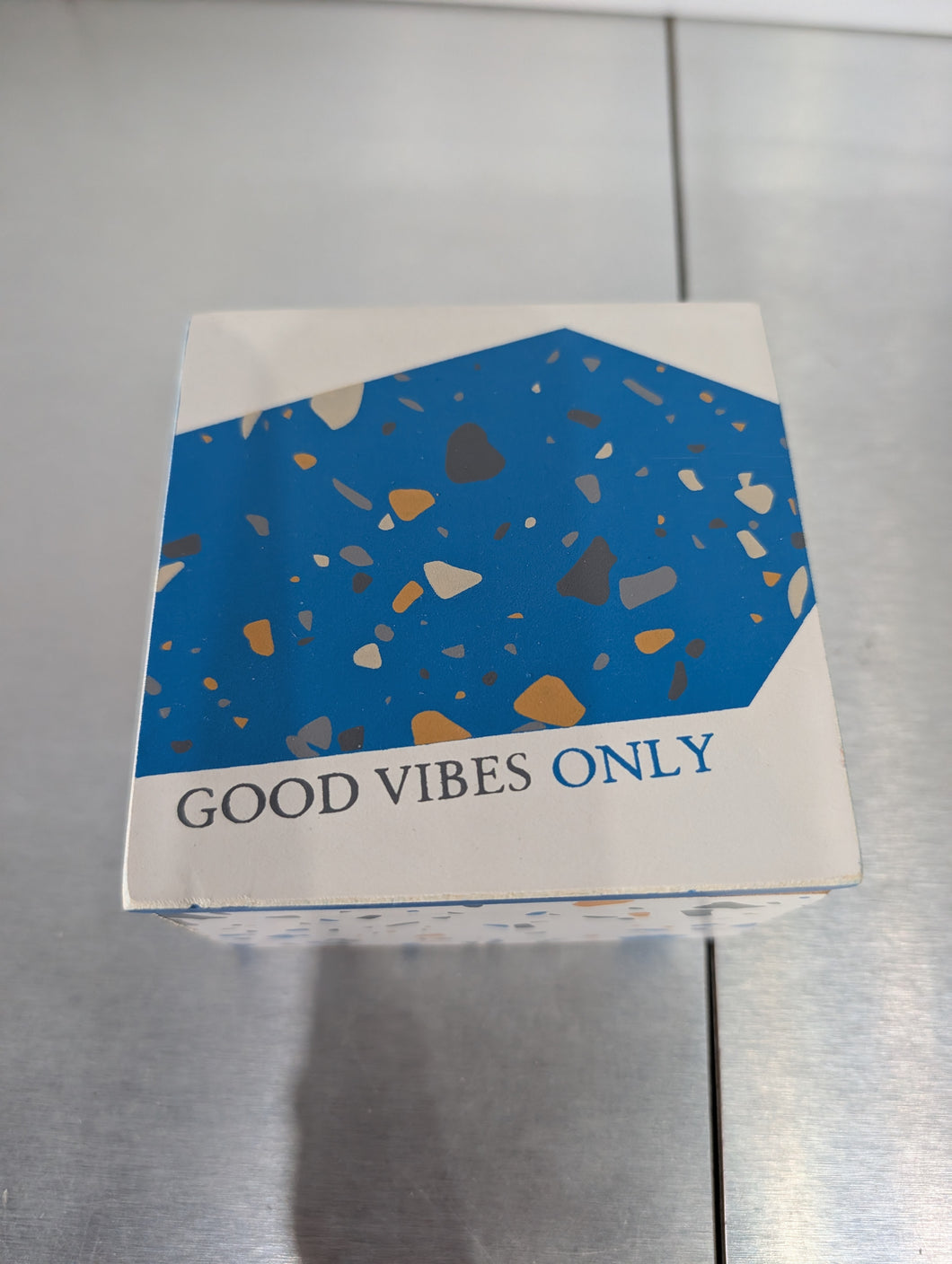 Blue Good Vibes Prayer Box Hinged Box