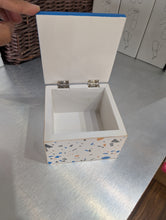 Load image into Gallery viewer, Blue Good Vibes Prayer Box Hinged Box
