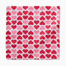 Load image into Gallery viewer, Blushing Hearts Dishcloth Set of 3 by Geometry
