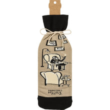 Load image into Gallery viewer, Bottle Sock - Good Friends And Wine Are Cheaper Than Therapy
