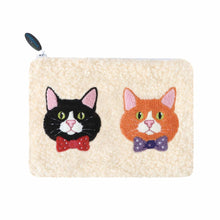 Load image into Gallery viewer, Bow Tie Cats Stashies Pouch
