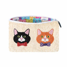 Load image into Gallery viewer, Bow Tie Cats Stashies Pouch
