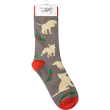 Load image into Gallery viewer, Box Sign &amp; Sock Set - I Work Hard So My Dog Can Have A Better Christmas
