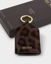 Load image into Gallery viewer, Boxed Photo Keychain 'Bestie' in Chocolate Leopard
