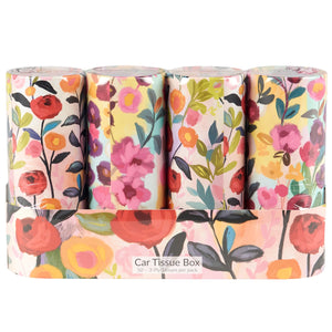 Bright Floral Tissue Box Set - Car Tissues