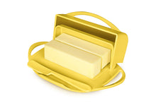 Load image into Gallery viewer, Butterie - Butter Dish with Attached Flip-Top Lid - Yellow
