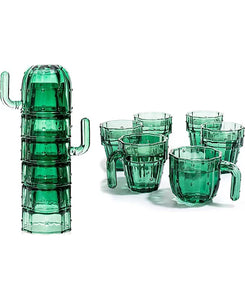 Cactus Glass Set - 8oz glasses