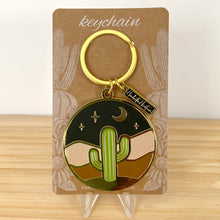 Load image into Gallery viewer, Cactus Saguaro Desert Enamel Keychain
