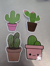 Load image into Gallery viewer, Cactus Stickers 4 pack - Assorted
