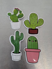 Load image into Gallery viewer, Cactus Stickers 4 pack - Assorted
