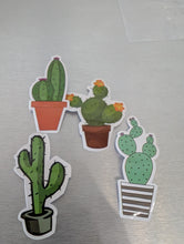 Load image into Gallery viewer, Cactus Stickers 4 pack - Assorted
