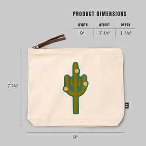 Canvas Bag Flowering Cactus Geometric