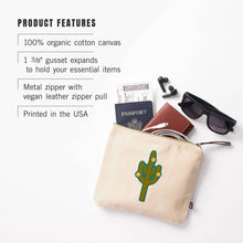 Load image into Gallery viewer, Canvas Bag Flowering Cactus Geometric

